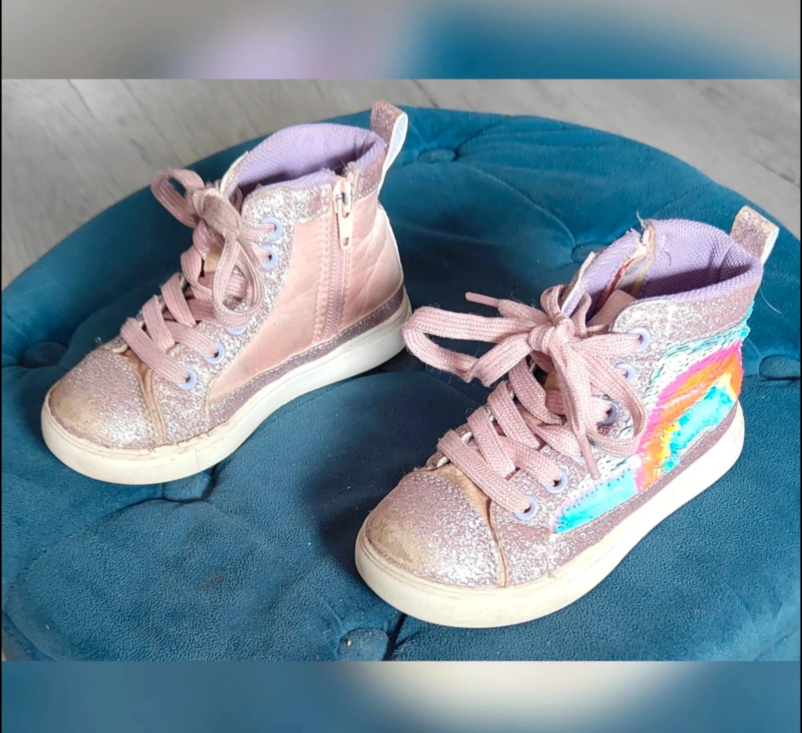 Pink Blue box girls sneakers size 25 – photo 2